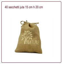 40 sacchetti juta sacco regalo
