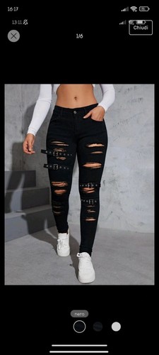 Pantaloni donna strappati - pantaloni,