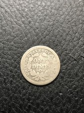 1854 O seduto Liberty Dime New