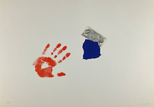 Giulio TURCATO (1912-1995) Opera SERIGRAFIA 500 LIRE Mano Rossa (500 LIRE) Firma