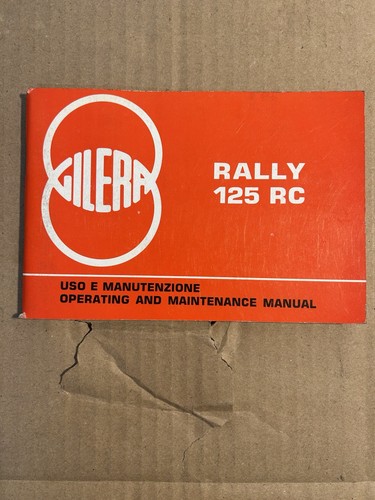Gilera 125 rally libretto - gilera,