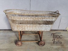 CULLA IN VIMINI VINTAGE INTEGRA E ORIGINALE EPOCA 900'