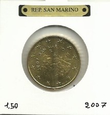 °50 CENTESIMI REP. di SAN MARINO anno 2007 - in oblò originale (vedi foto!)°