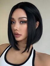 Parrucca Nera Liscia,Parrucca Nera Caschetto,Parrucca Nera Corta Liscia