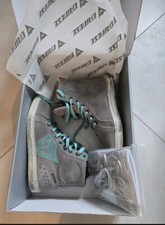 Scarpe moto donna Dainese Street Biker Lady Air - Gray Green/acquamarina