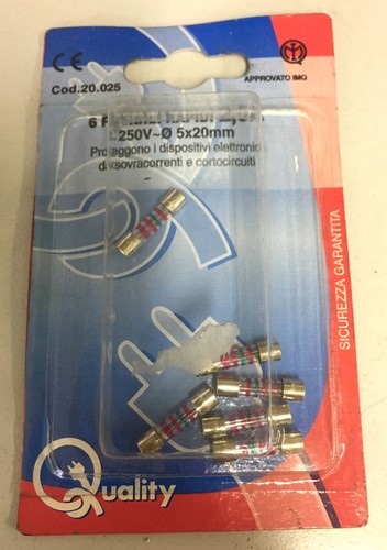 Quick fuses 250v - 6,