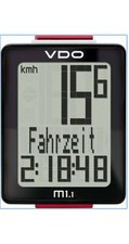 Ciclocomputer VDO M1.1 Velocità Distanza Tempo Di Corsa Orario Percorso Totale