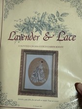 kit punto croce lavanda e