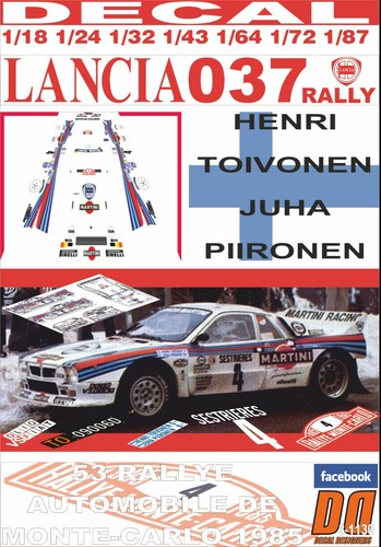 Decal lancia 037 rally - lancia,