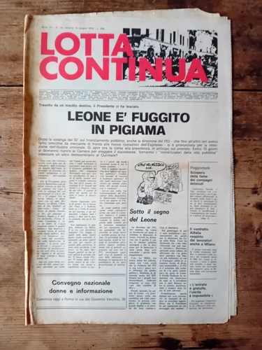 Giornale lotta continua - giornale,