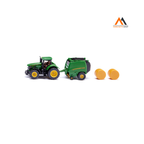 Trattore john deere con pressa - trattore,
