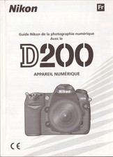 NIKON MANUALE D'USO  NIKON D200, NUOVO, FRANCESE , 210  PAGINE 12X16,5CM