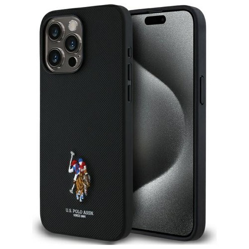 Custodia nera ricamata polo - nera,