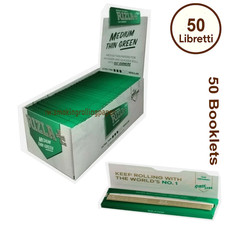 Cartine Rizla Verdi Corte Regular – 50 Libretti | Rotoli di Carta Verde Rizla