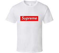 supreme logo t shirt uomo