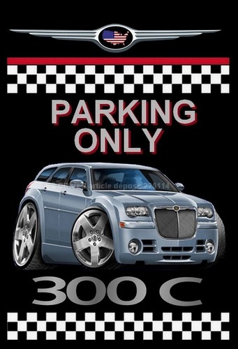 Plaque parking only chrysler - plaque,
