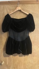 Top Simone Rocha AW22 nero in