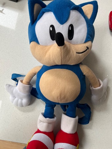 Zaino peluche sonic - peluche,