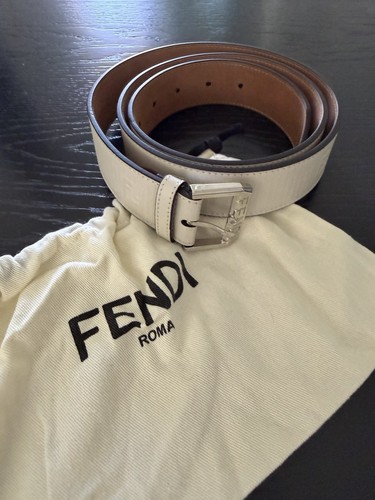 Fendi belt white mens - fendi,