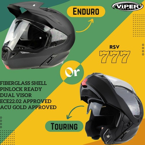 Casco viper adventure - casco, dual