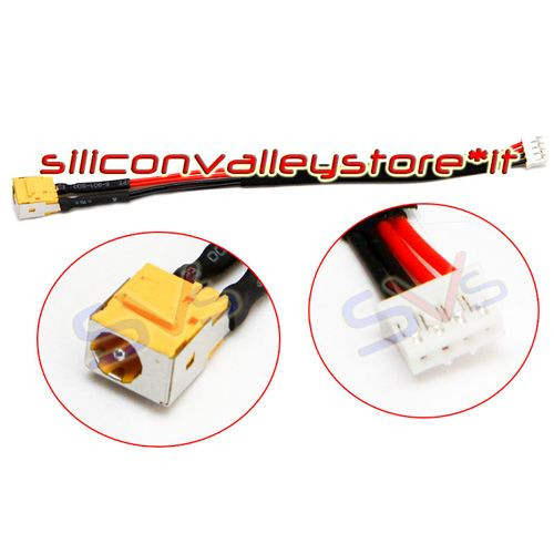 Power jack con cavo 15cm - con,