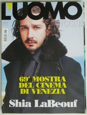 L’UOMO VOGUE 433 2012 Shia LaBeouf Alessandro Roja Riz Ahmed Michael Shannon