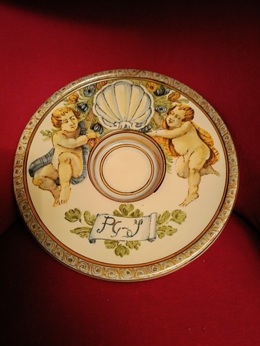 Piatto castelli putti - piatto,