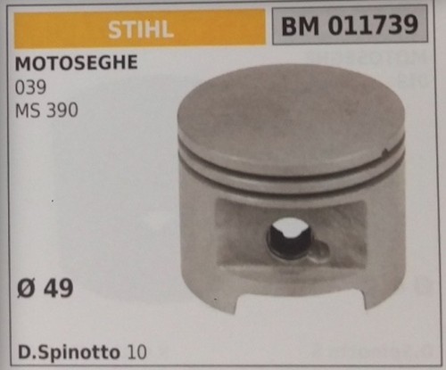 Pistone completo segmenti e - pistone,