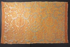Fortuny Barberini albicocca bruciata e oro argentato - 1 iarda (52x35 pollici) #5208