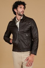 Giacca vera pelle Uomo Moro