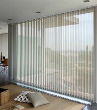 TENDA VERTICALE A FASCE BANDE TESSUTO SHANTUNG TENDAGGI ARREDAMENTO