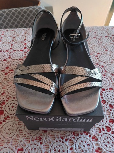 Sandali pelle nero giardini - sandali,