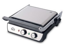 BISTECCHIERA ELETTRICA DCG ST3400 CON PIASTRE ANTIADERENTI E STACCABILI 2000W