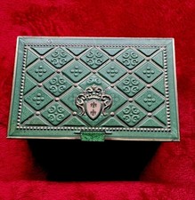 SCATOLA VERDE METALLO VINTAGE