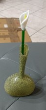 Piccolo vaso con fiore Calla in vetro di Murano 