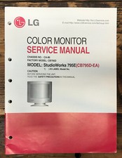 LG Studioworks 795E CP795D-EA Monitor Manuale di servizio *Originale*