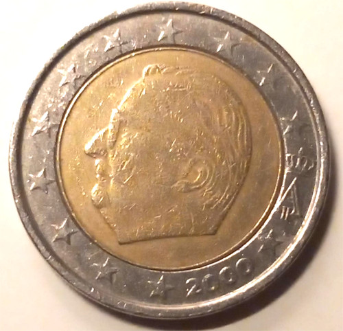 Moneta euro belgio - da,