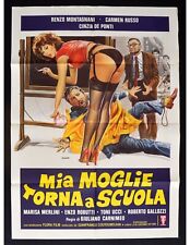 manifesto MIA MOGLIE TORNA A SCUOLA cinzia de ponti carmen russo merlini A322