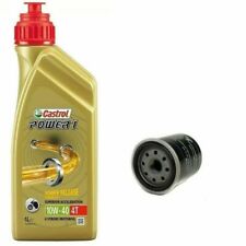 KIT TAGLIANDO 1 OLIO CASTROL 10W40 POWER 1 + FILTRO OLIO PIAGGIO X7 Evo X8