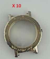 Lotto 10 Casse Orologio Maserati Automatico Vintage 37mm  No Fondello Ricambi