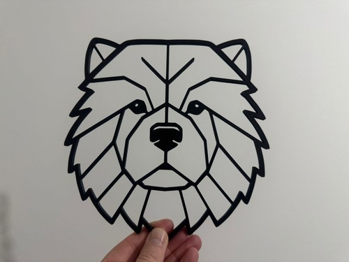 Chow cane - chow, geometrico