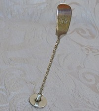 Antico spezzazucchero modello violino ritorto placcato argento c 1860 Rompi zucchero