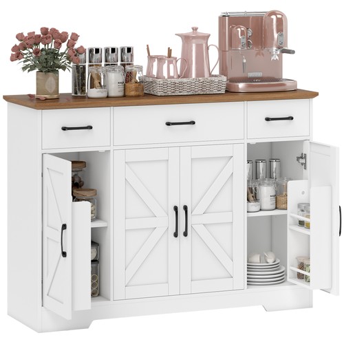 Homcom credenza rustica con - homcom,