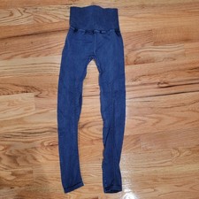 Leggings Free People Movement High-Rise 7/8 Good Karma nuovi senza etichette taglia XS Navy Irregulars