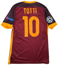 maglia calcio vintage AS Roma TOTTI Nike 2015 2016 Uefa UCL PRO VERSION VAPOR M