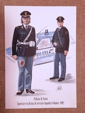 Ispettore in Uniforme servizio Squadra Volante del 1992 Divisa Polizia di Stato