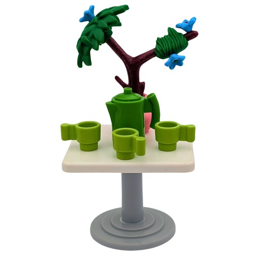 Playmobil tavolo bianco vaso