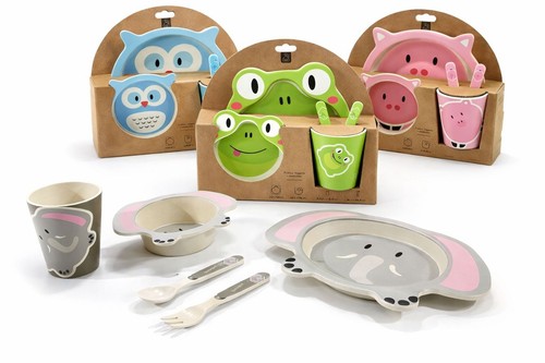 Set pappa bambini bambù - , 5