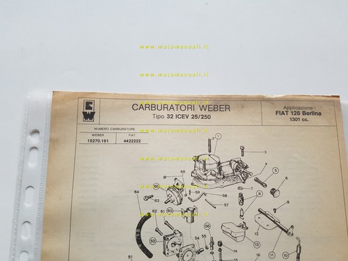 Weber carburatore icev - carburatore, 32