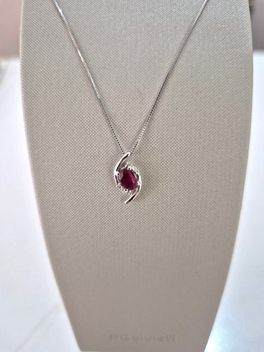 Collana rubino diamanti pg - diamanti,